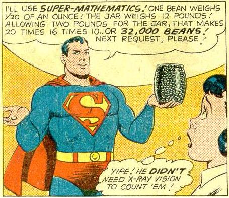 frame from vintage Super Man comic