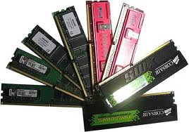 An image of a different coloured RAM chips.