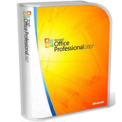 Image of application software, Microsoft Office.