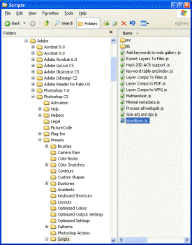 Many files which are stored in a directory called Scripts