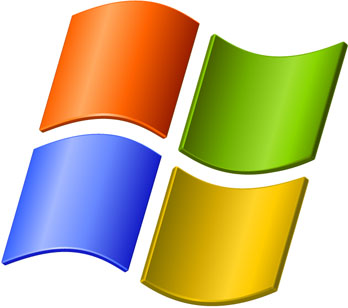 The Windows logo, an example of an operating system