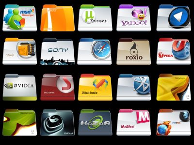 This is an image of diffrent program files