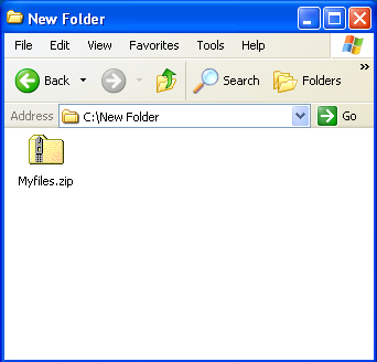 A file on a computer