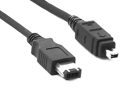 A wire, showing the ports(Firewire)