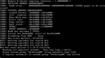 Screenshot of a computer booting
